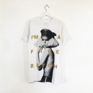 vintage Lady Gaga I'm a free bitch t-shirt M / L